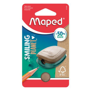 PULSE SMILING PLANET puntenslijper – FSC-hout – 1 gat – Maped